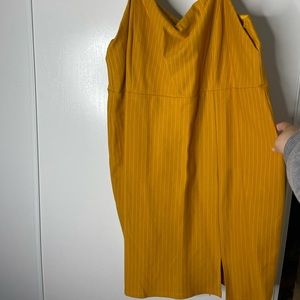 Mustard yellow dress